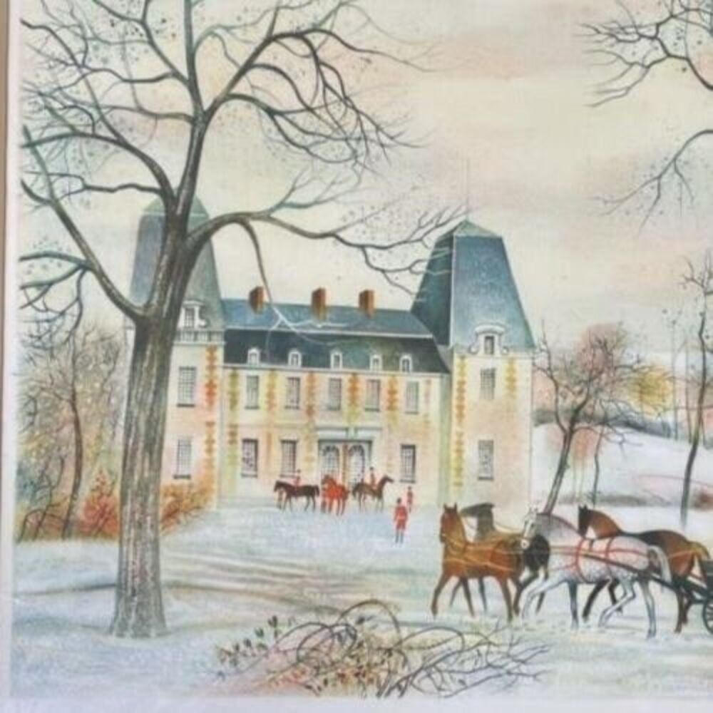 French Vintage Limited Edition Lithograph #35 |  Michel Delacroix Chateau - Picture 7 of 10